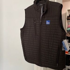 The Weather Channel black vest